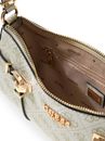 GUESS Leona Logo Shoulder Bag Sage Logo