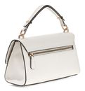 GUESS Patsie Top Handle Flap Bag Cream White
