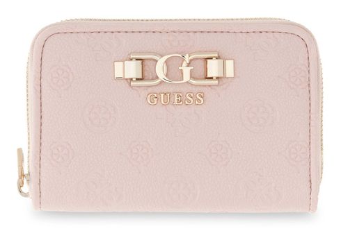 GUESS Anise SLG Zip Around Wallet M Light Rose Logo