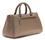 GUESS Anise Box Satchel L Dark Taupe Logo