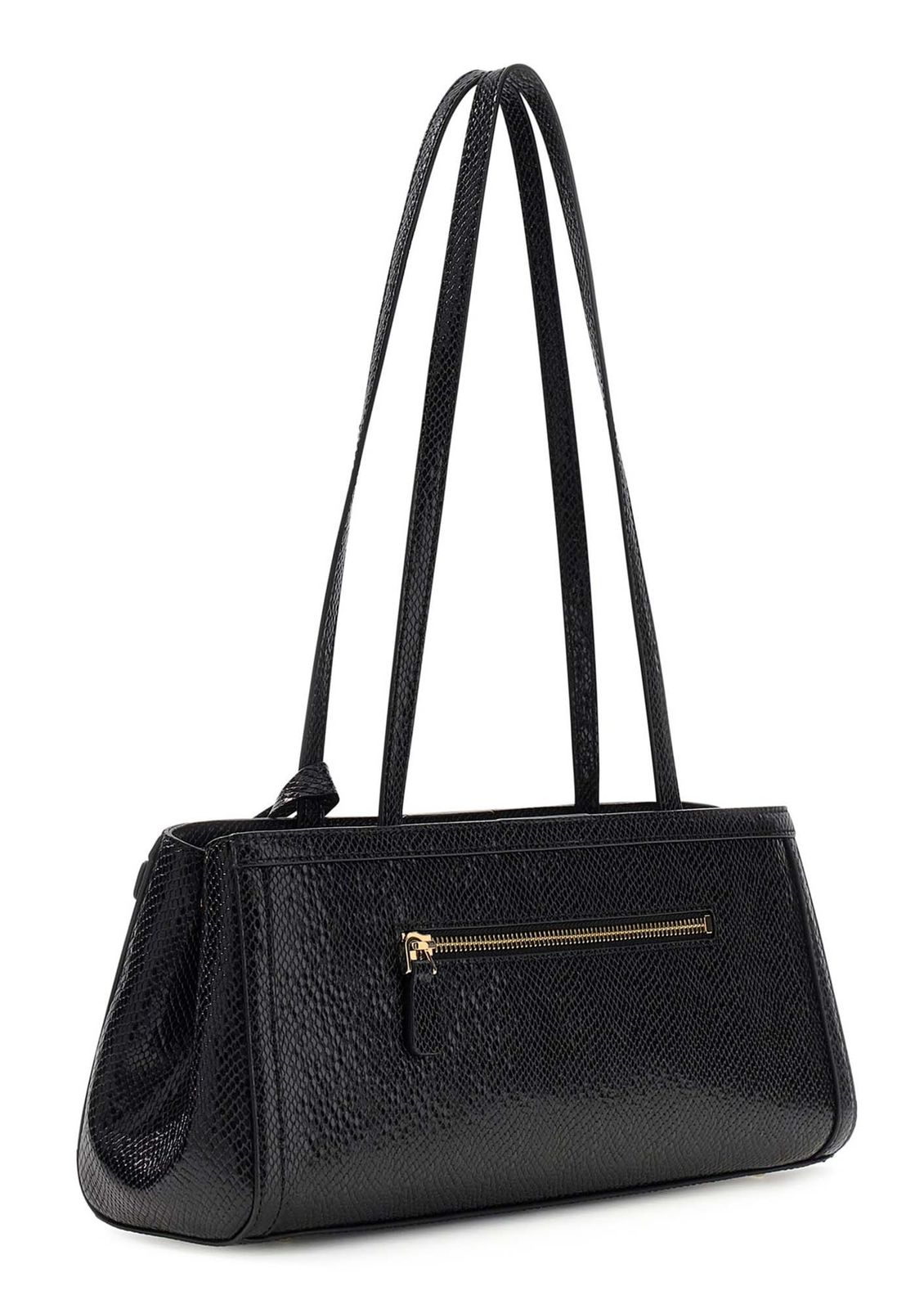 GUESS Dovie Girlfriend Shoulder Satchel Black GUESS Dovie Girlfriend Shoulder Satchel Black