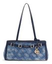 GUESS Dovie Girlfriend Shoulder Satchel Denim Logo GUESS Dovie Girlfriend Shoulder Satchel Denim Logo