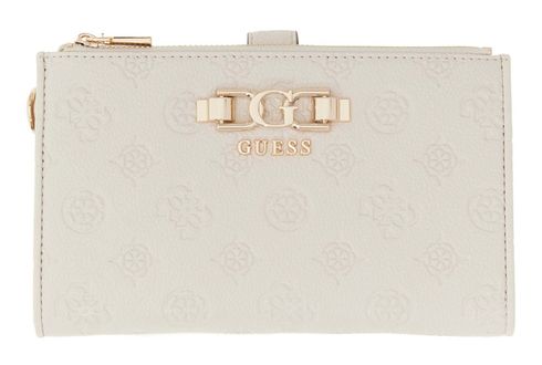 GUESS Anise SLG Double Zip Organizer Stone Logo