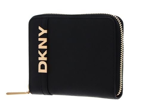 DKNY Avril Zip Around Wallet S Blk / Gold