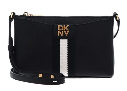 DKNY Nuri Top Zip Crossbody Blk / Gold