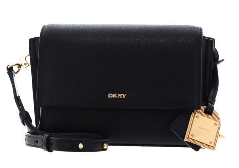 DKNY Alya Flap Crossbody Blk / Gold