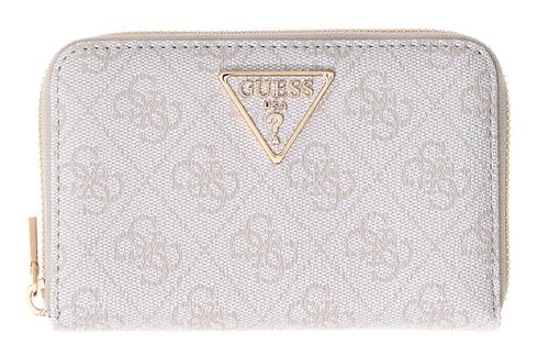 GUESS Laurel II SLG Medium Zip Around Wallet Bone Logo