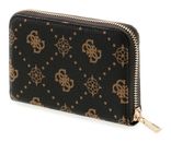 GUESS Emelie Logo SLG Zip Around Wallet M Espresso Logo