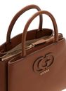 GUESS Isola 3 Compartment Satchel Cognac