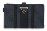 GUESS Laurel II SLG Double Zip Organizer Coal Logo