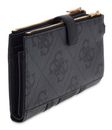GUESS Laurel II SLG Double Zip Organizer Coal Logo