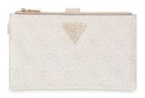 GUESS Laurel II SLG Double Zip Organizer Bone Logo