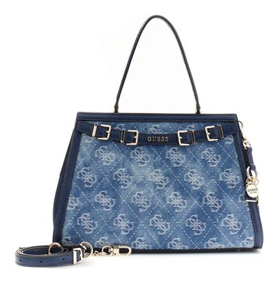 GUESS Dovie Satchel Denim Logo