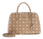 GUESS Emelie Logo Two Comp Satchel Biscotti Logo GUESS Emelie Logo Two Comp Satchel Biscotti Logo