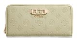 GUESS Anise SLG Zip Around Wallet L Sage Logo