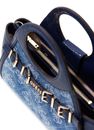 GUESS Dovie Girlfriend Satchel S Denim Logo