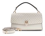 GUESS Patsie Top Handle Flap Bag Cream White