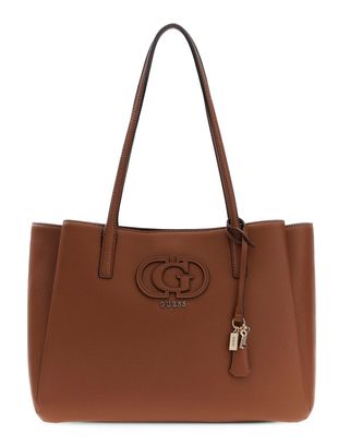 GUESS Isola Multi Compartment Tote Cognac