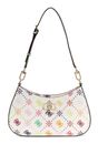 GUESS Emelie Logo Top Zip Shoulder Bag Multi Logo GUESS Emelie Logo Top Zip Shoulder Bag Multi Logo