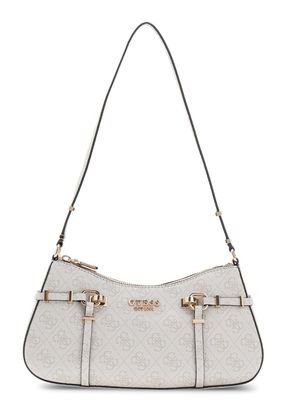GUESS Leona Logo Shoulder Bag Bone Logo