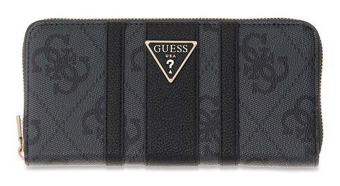 GUESS Laurel II SLG Zip Around Wallet L Coal Logo