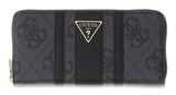 GUESS Laurel II SLG Zip Around Wallet L Coal Logo