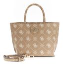 GUESS Emelie Logo Mini Tote Biscotti Logo