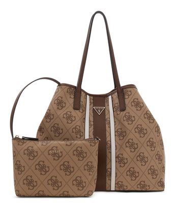 GUESS Victtoria 2 in 1 Tote L Latte Logo / Brown GUESS Victtoria 2 in 1 Tote L Latte Logo / Brown