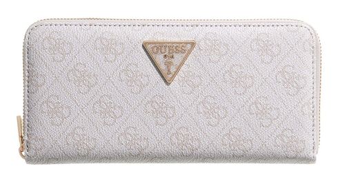 GUESS Laurel II SLG Large Zip Around Wallet L Bone Logo