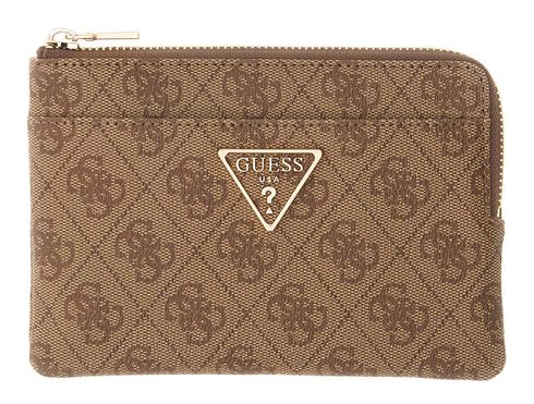 GUESS Laurel II SLG Key Ring Pouch Latte Logo