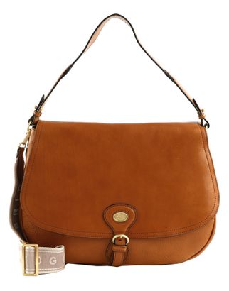 THE BRIDGE Isadora Shoulder Bag Cognac / Oro