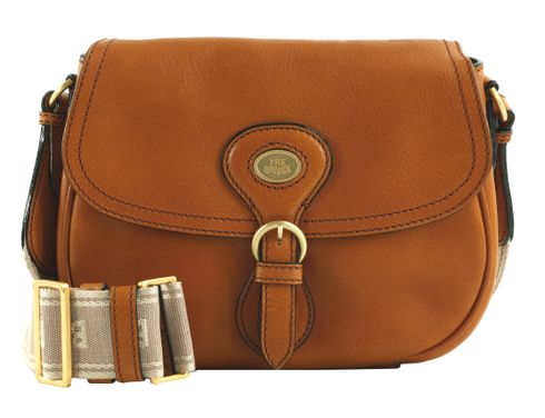 THE BRIDGE Isadora Crossbody Bag Cognac / Oro