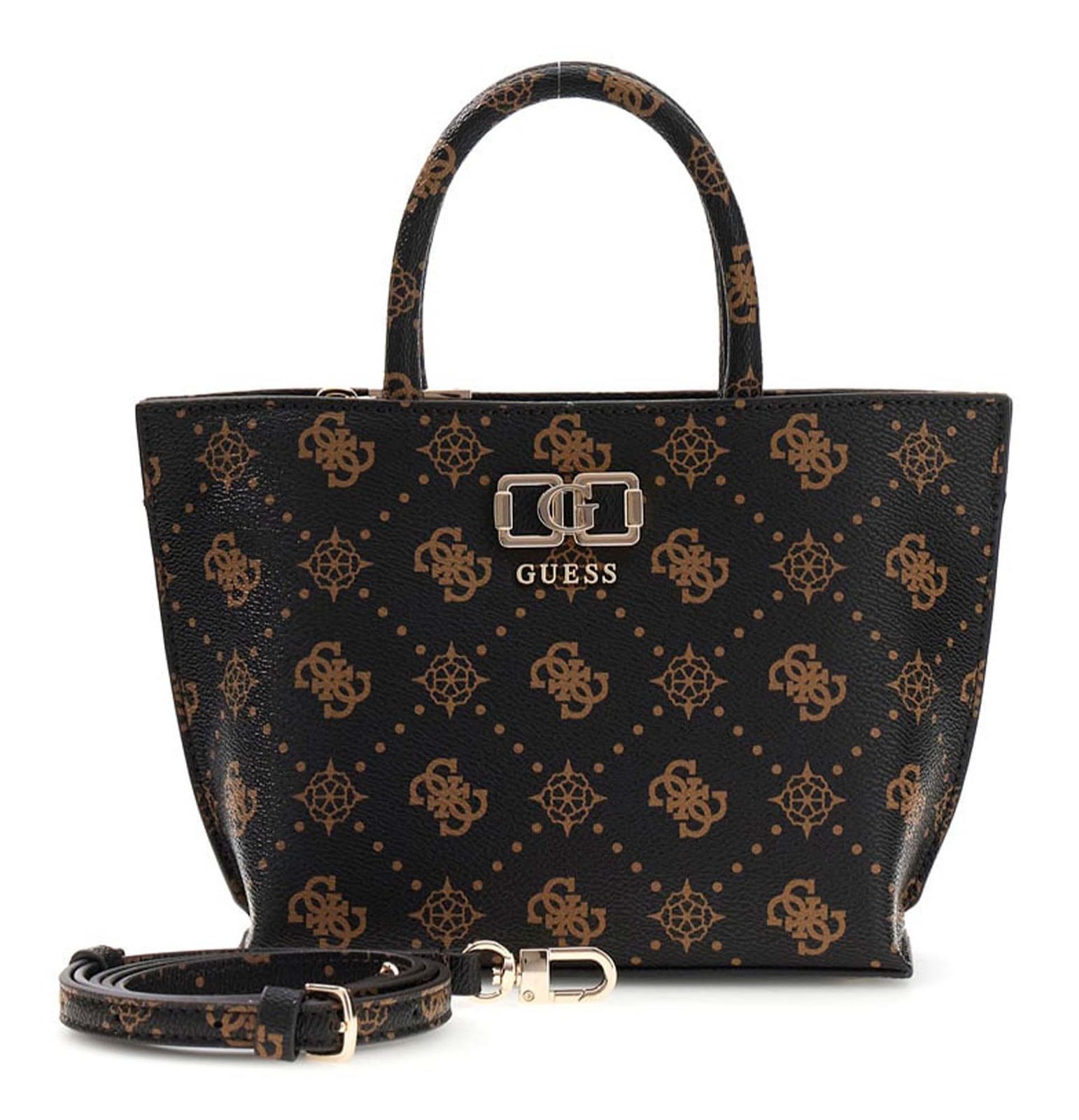 GUESS Emelie Logo Mini Tote Espresso Logo