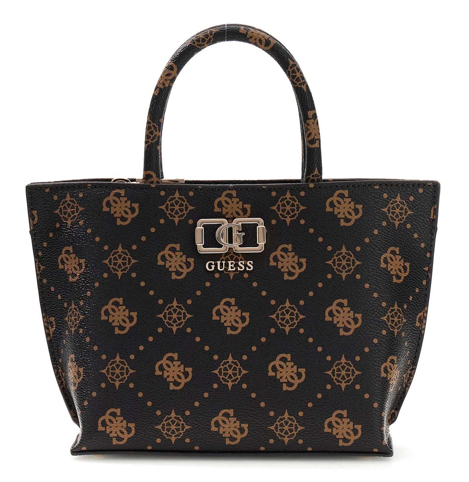 GUESS Emelie Logo Mini Tote Espresso Logo GUESS Emelie Logo Mini Tote Espresso Logo