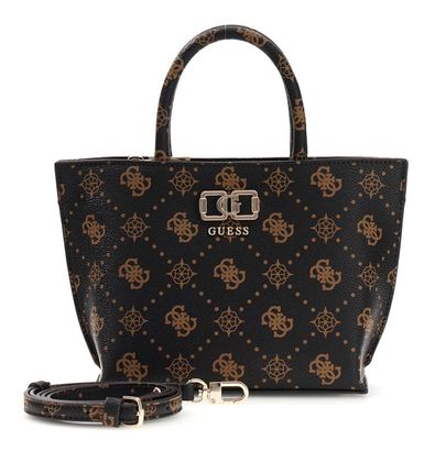 GUESS Emelie Logo Mini Tote Espresso Logo