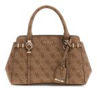 GUESS Leona Logo Multi Compartment Satchel S Latte Logo