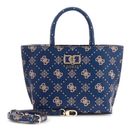 GUESS Emelie Logo Mini Tote Navy Logo