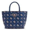 GUESS Emelie Logo Mini Tote Navy Logo