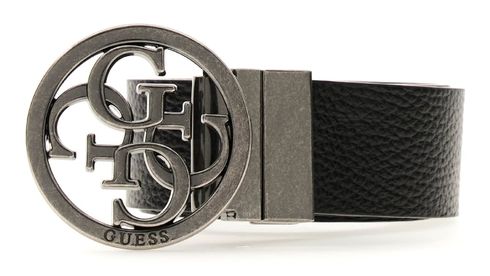 GUESS Milano Adjustable And Reversible Belt H35 W95 Black - shortenable