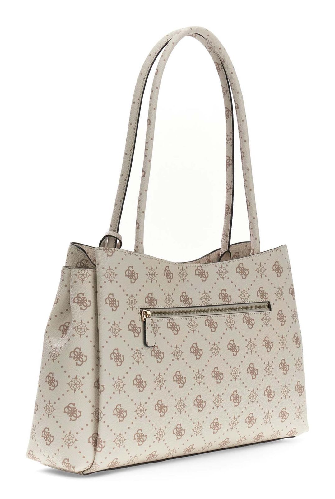 GUESS Emelie Logo Girlfriend Carryall Vanilla Logo GUESS Emelie Logo Girlfriend Carryall Vanilla Logo