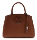 GUESS Isola 3 Compartment Satchel Cognac GUESS Isola 3 Compartment Satchel Cognac
