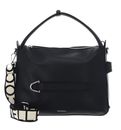 COCCINELLE Gretel Ribbon Handbag Grained Leather Noir