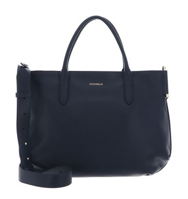 COCCINELLE Rebekka Handbag Grained Leather Midnight Blue