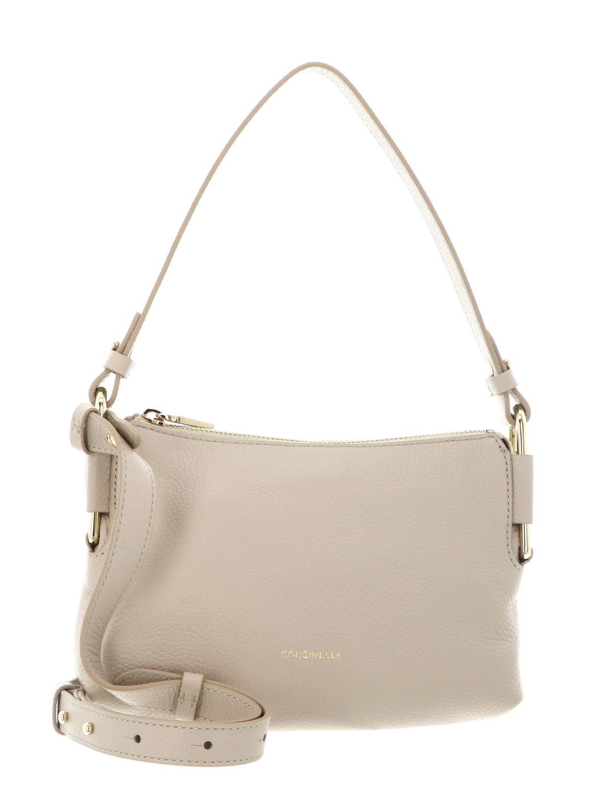 COCCINELLE Rebekka Mini Bag Grained Leather Sandshell