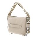 COCCINELLE Gretel Ribbon Crossbody Bag Grained Leather Sandshell COCCINELLE Gretel Ribbon Crossbody Bag Grained Leather Sandshell