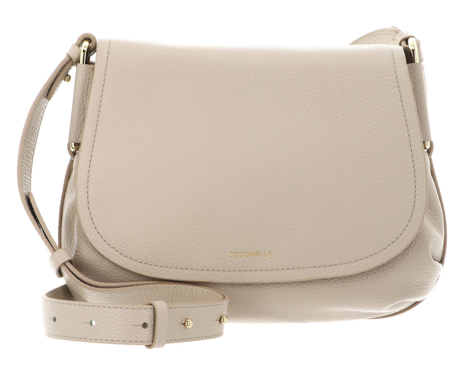 COCCINELLE Rebekka Handbag Grained Leather Sandshell