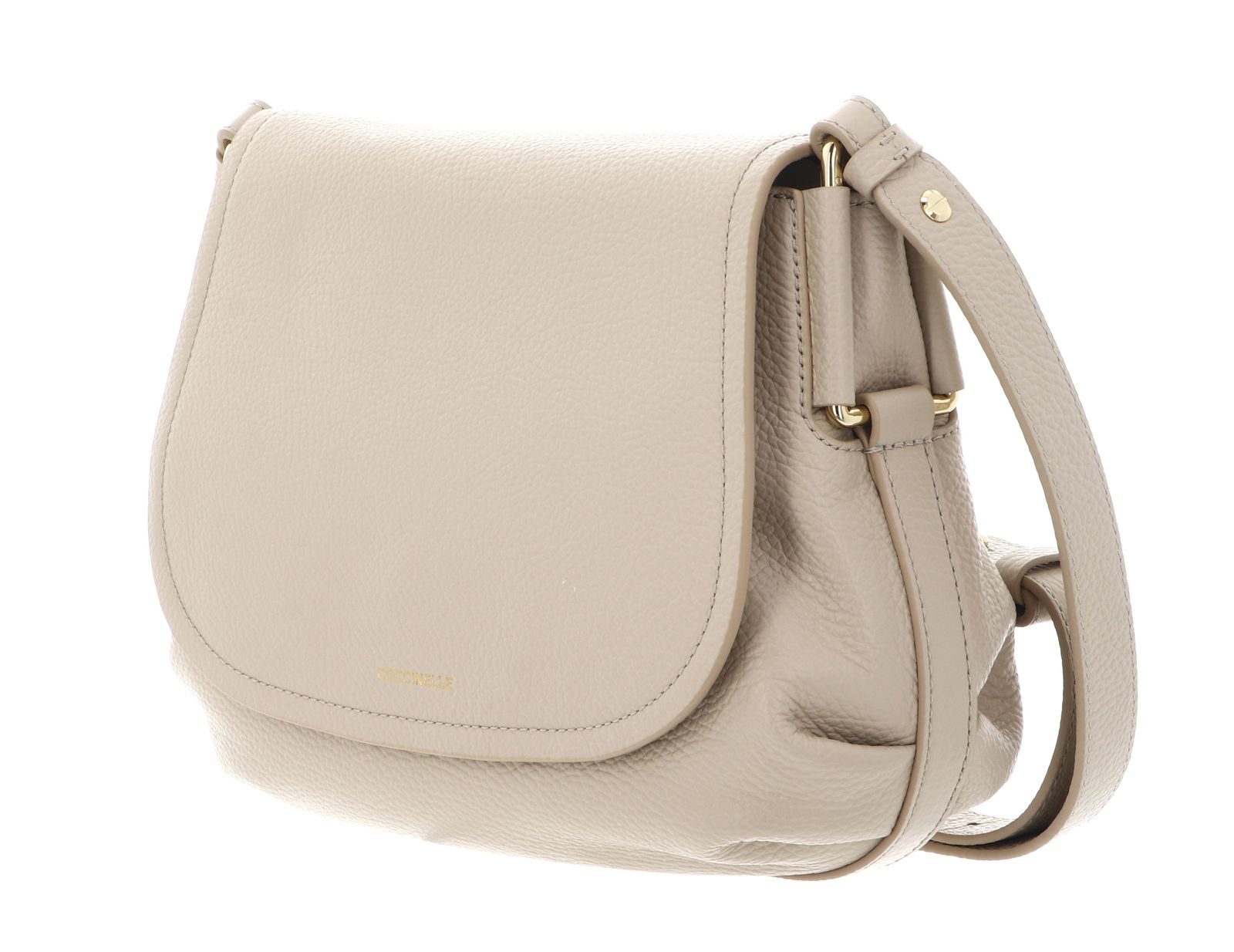 COCCINELLE Rebekka Handbag Grained Leather Sandshell COCCINELLE Rebekka Handbag Grained Leather Sandshell