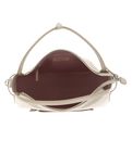 COCCINELLE Gretel Ribbon Handbag Grained Leather Sandshell COCCINELLE Gretel Ribbon Handbag Grained Leather Sandshell