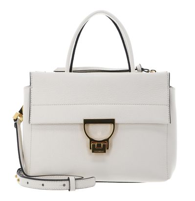 COCCINELLE Arlettis Handbag Grained Leather Pearl