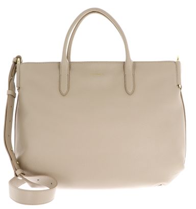 COCCINELLE Rebekka Handbag Grained Leather Sandshell COCCINELLE Rebekka Handbag Grained Leather Sandshell